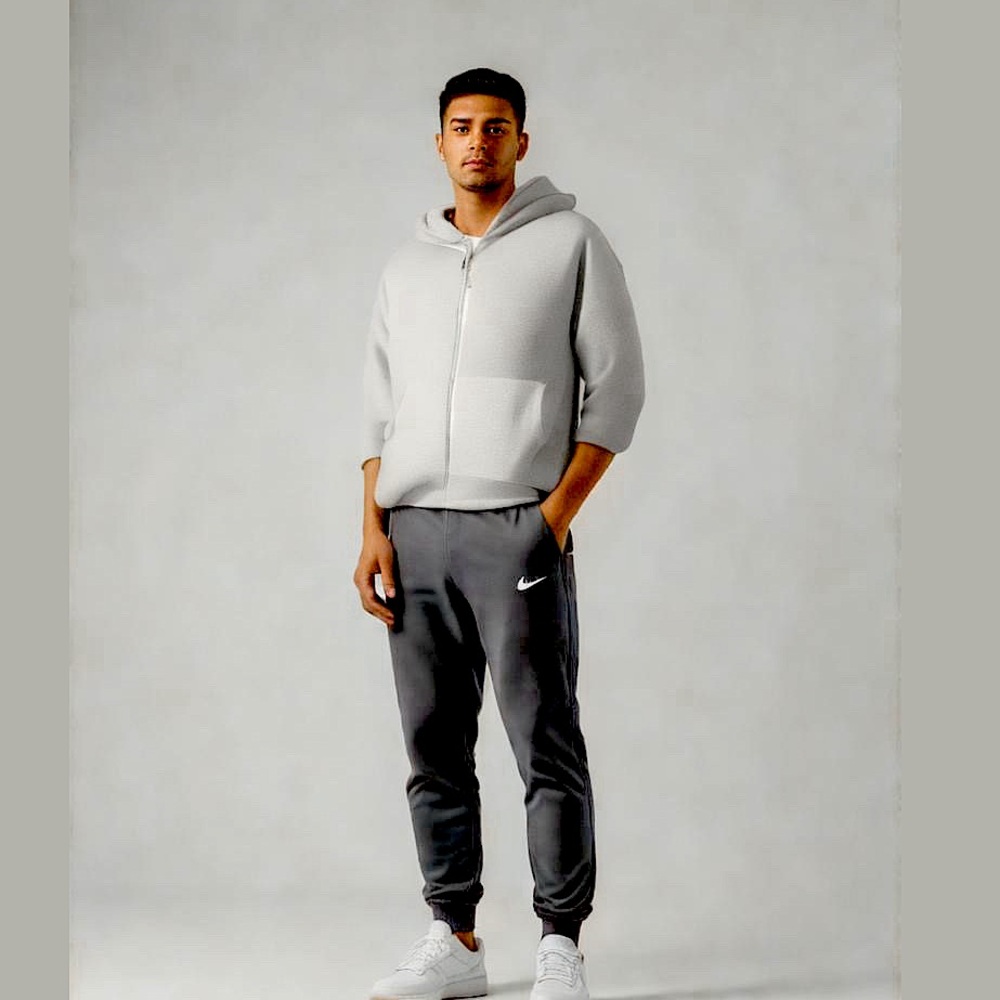 Nike Men’s Jogger Sweatpants – Size Small – Vintage Style – Gray